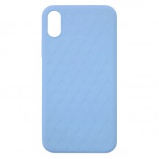 Capa para iPhone XS Max - Case Silicone Padrão Apple 3D Azul Turquesa
